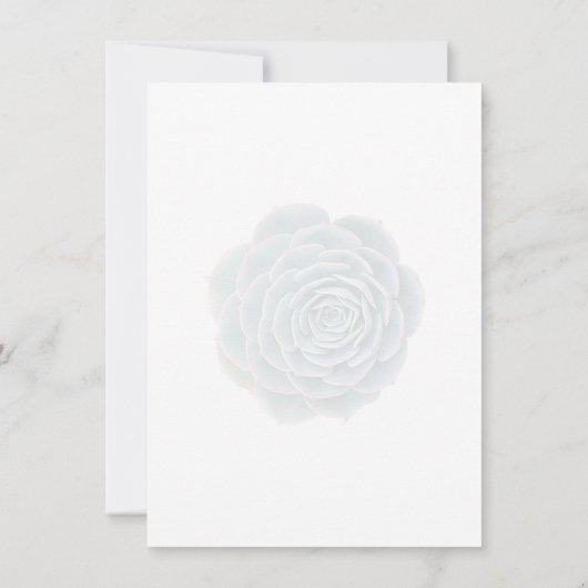 プライベートウェディングレセプション多肉食招待状 招待状 (裏面)