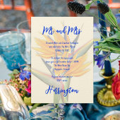 プライベートウェディング バードオブパラダイスの花のパーティ 招待状