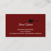 プライベートギター音楽レッスン 名刺 (裏面)