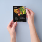 プライベートケータリングサービスカスタムフライヤー チラシ (手)