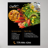 プライベートケータリングサービス カスタムポスター ポスター (正面)