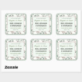 プライベートコレクションフローラ手細工キャンドル スクエアシール (シート)