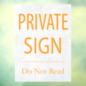 プライベートサイン読あり ウィンドウサイン (シート3)