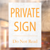 プライベートサイン読あり ウィンドウサイン (シート2)