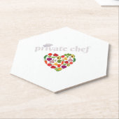 プライベートシェフフフフフードラバーティーンズデー ペーパーコースター (アングル)