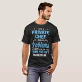 プライベートシェフ恐竜グおもしろいリル Tシャツ (正面フル)