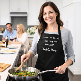 プライベートシェフ白黒おもしろいユーモア エプロン