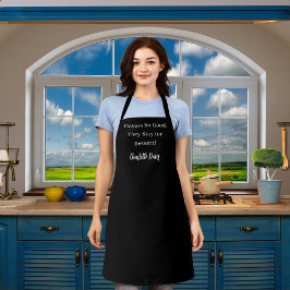 プライベートシェフ白黒おもしろいユーモア エプロン