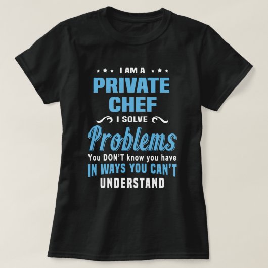 プライベートシェフ Tシャツ (デザイン正面)