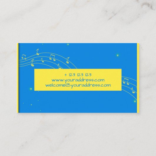 プライベートシンガーミュージック先生名刺 名刺 (裏面)