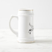 プライベートジェット漫画イラストレーション ビールジョッキ (左)