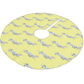 プライベートジェット漫画イラストレーション ブラッシュドポリエステルツリースカート (アングル)