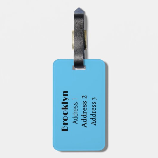 プライベートジェット漫画イラストレーション ラゲッジタグ (裏面縦)