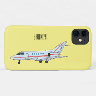 プライベートジェット漫画イラストレーション iPhone 11 ケース