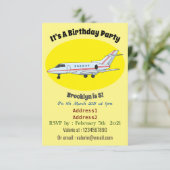 プライベートジェット漫画イラスト 招待状 (スタンド正面)