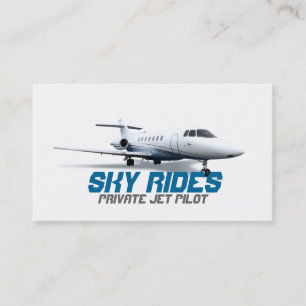 プライベートジェット飛行機パイロット販売名刺 名刺