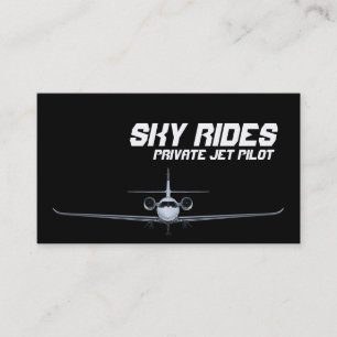 プライベートジェット飛行機パイロット販売名刺 名刺