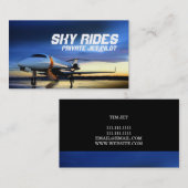 プライベートジェット飛行機パイロット販売名刺 名刺 (正面/裏面)