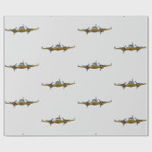 プライベートジェット。 ラッピングペーパー (フラット)