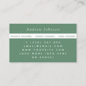 プライベートテニスコースモダンコートイラストレーション 名刺 (裏面)