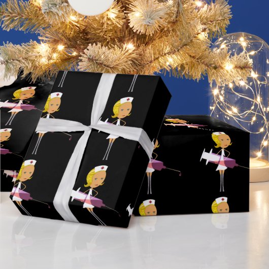 プライベートナース ラッピングペーパー (クリスマス)