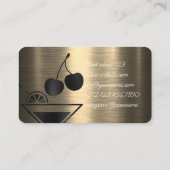 プライベートパーティーバーテンダーのためのあなたの特別なイベント 名刺 (裏面)