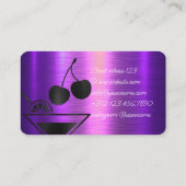 プライベートパーティーバーテンダーのためのあなたの特別なイベント 名刺 (裏面)