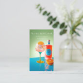 プライベートパーティーバーテンダーコクテイルビジネスカード 名刺 (スタンド正面)