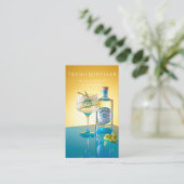 プライベートパーティーバーテンダーコクテイルビジネスカード 名刺 (スタンド正面)