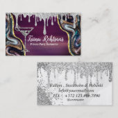 プライベートパーティーバーテンダー名刺 名刺 (正面/裏面)