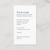 プライベートフィットネスコーチ栄養ジム名刺 名刺 (裏面)