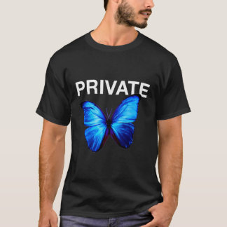 プライベートブルーバタフライクラブヨーロッパユートピア Tシャツ