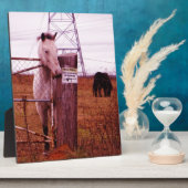 プライベートプロパティラベンダーホース フォトプラーク (側面)