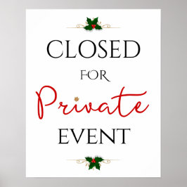 プライベートホリデーイベント ポスター
