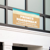 プライベートボードウォーカスタムクビーチコンドコンプレックス 横断幕 (ビルの外側)