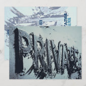 プライベートメンズパーティー 招待状 (正面/裏面)