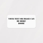 プライベートラパーソナライズされたベル ラベル (デザイン1)