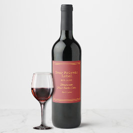 プライベートラベル 自家製 ハードアップルサイダーワイン ワインラベル