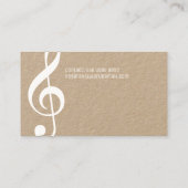 プライベートレッスンミュージック先生ラスティッククラフト 名刺 (裏面)