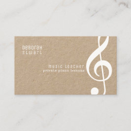 プライベートレッスンミュージック先生ラスティッククラフト 名刺