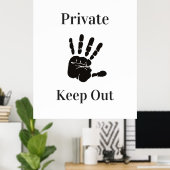 プライベート保アウト ポスター (ホームオフィス)