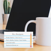 プライベート先生家庭教師パーソナライズされたフラッシュカード 名刺