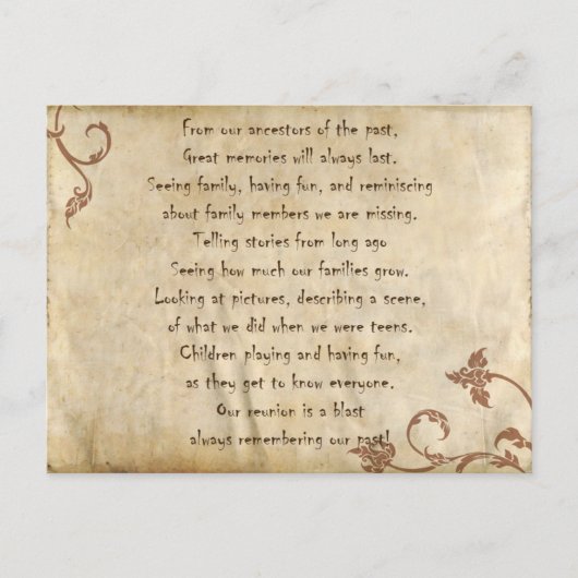 プライベート懇親会カード ポストカード (正面)