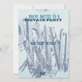 プライベート男性のパーティー 招待状 (裏面)