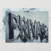 プライベート男性のパーティー 招待状 (正面/裏面)