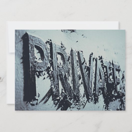 プライベート男性のパーティー 招待状 (正面)