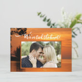 プライベート結婚のサンセット写真発表 招待状 (スタンド正面)