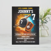 プライベート野球ゲームの誕生日パーティー 招待状 (スタンド正面)