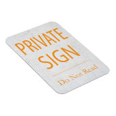 プライベート・サインが読ない マグネット (右側)