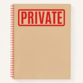 プライベート ノートブック (正面)